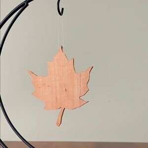 Wooden Maple Leaf Ornament